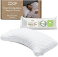 Coop Home Goods Original Crescent Adjustable Pillow, King Bed Pillows by CoopSleepGoods