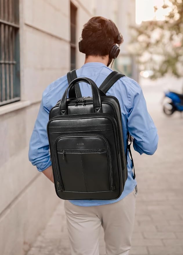 Shrrie 15.6" Laptop Backpack, Business Work Backpack Briefcase, Durable - Image 2