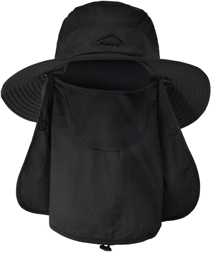 Sun Hats for Men Women Fishing Hat UPF 50+ Breathable Wide Brim Summer UV by Rosoz