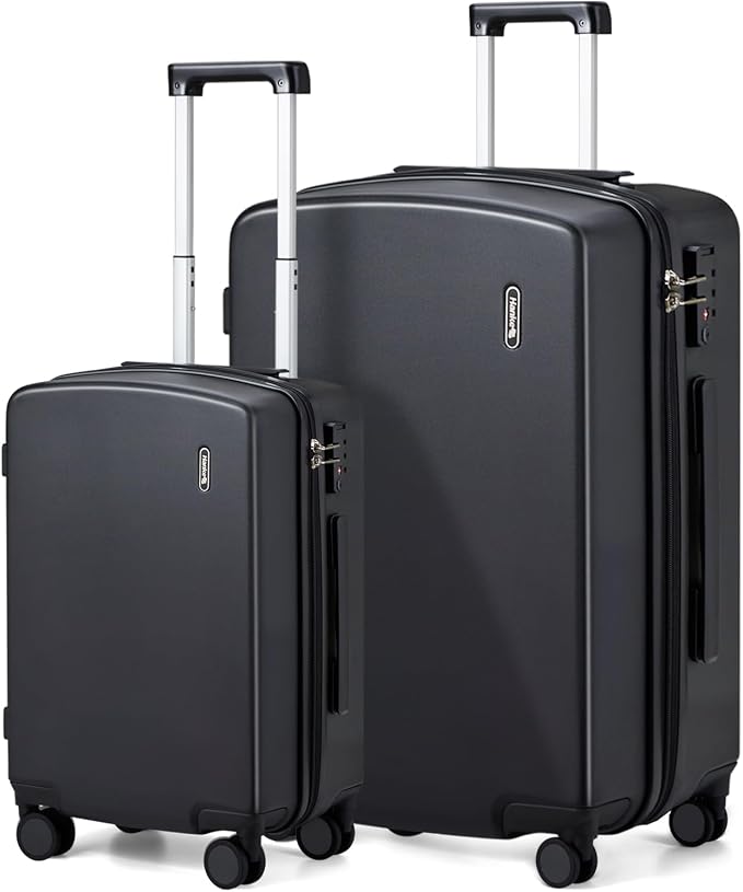 Hanke Hard Shell Luggage Sets 2 Pieces, Carry On and Checked Luggage Sets by Hanke