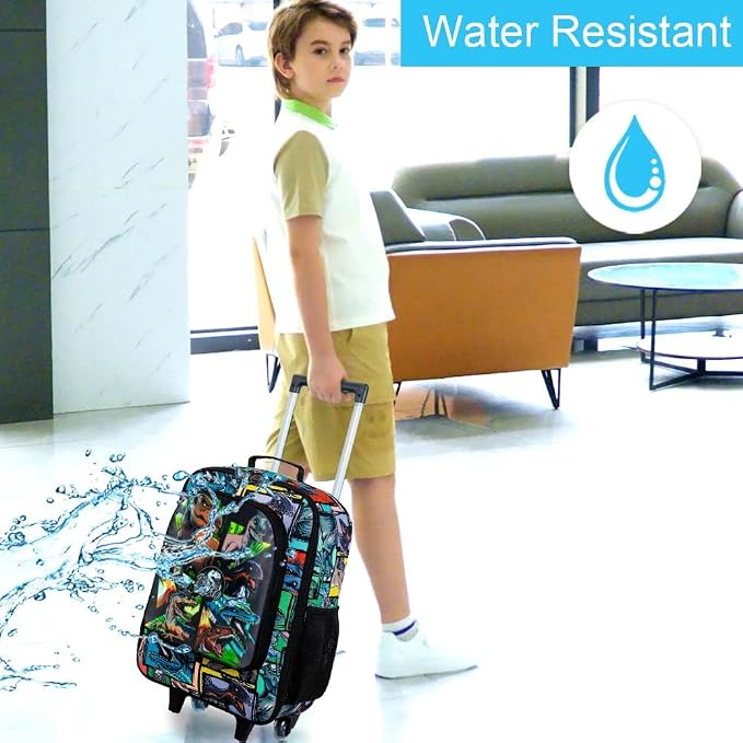 Kids Luggage for Boys Girls, Toddler Rolling Travel Carry on Suitcase - Image 2