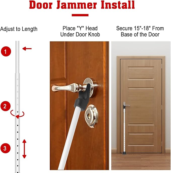 SECURITYMAN 2-in-1 Door Security Bar & Sliding Patio Door Security Bar via - Image 8