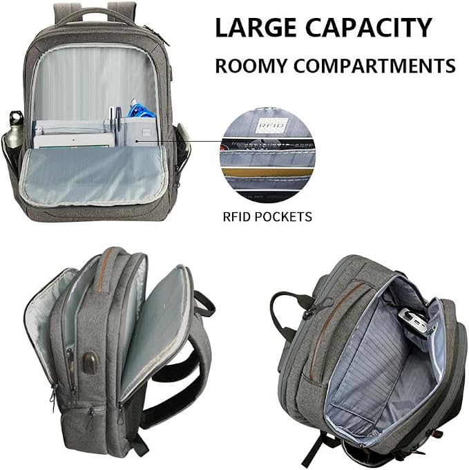 KROSER Laptop Backpack Large Computer Backpack Fits up to 17.3 Inch Laptop - Image 5