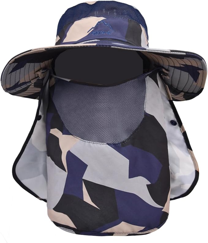 Sun Hats for Men Women Fishing Hat UPF 50+ Breathable Wide Brim Summer UV by Rosoz