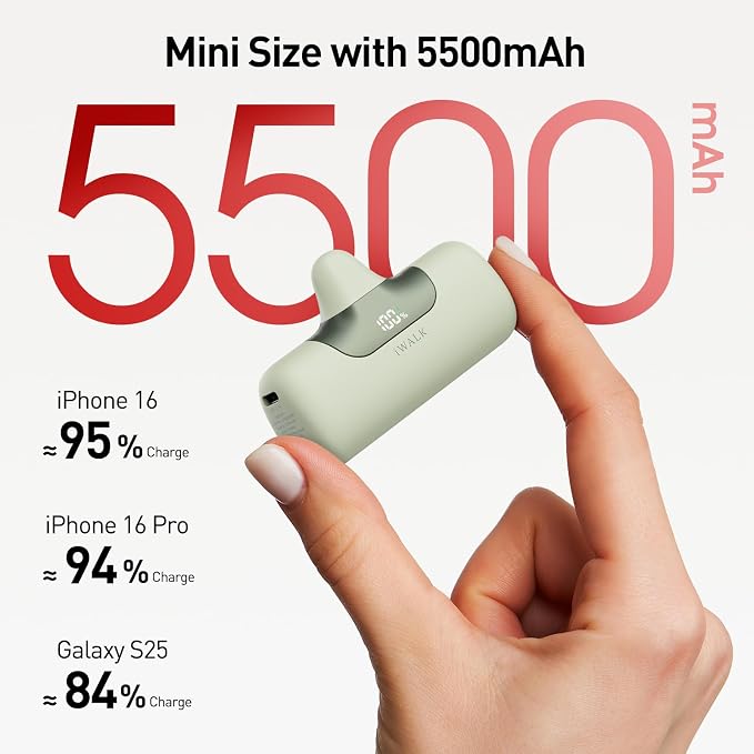 iWALK Portable Charger 5500mAh Next-Gen Small Power Bank 22.5W Fast Charging - Image 2