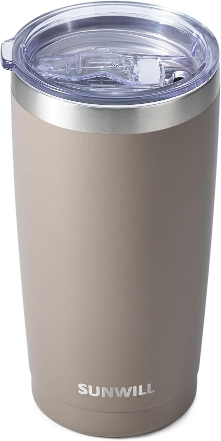 SUNWILL Travel Coffee Tumbler 20 oz, Insulated Mug by SUNWILL