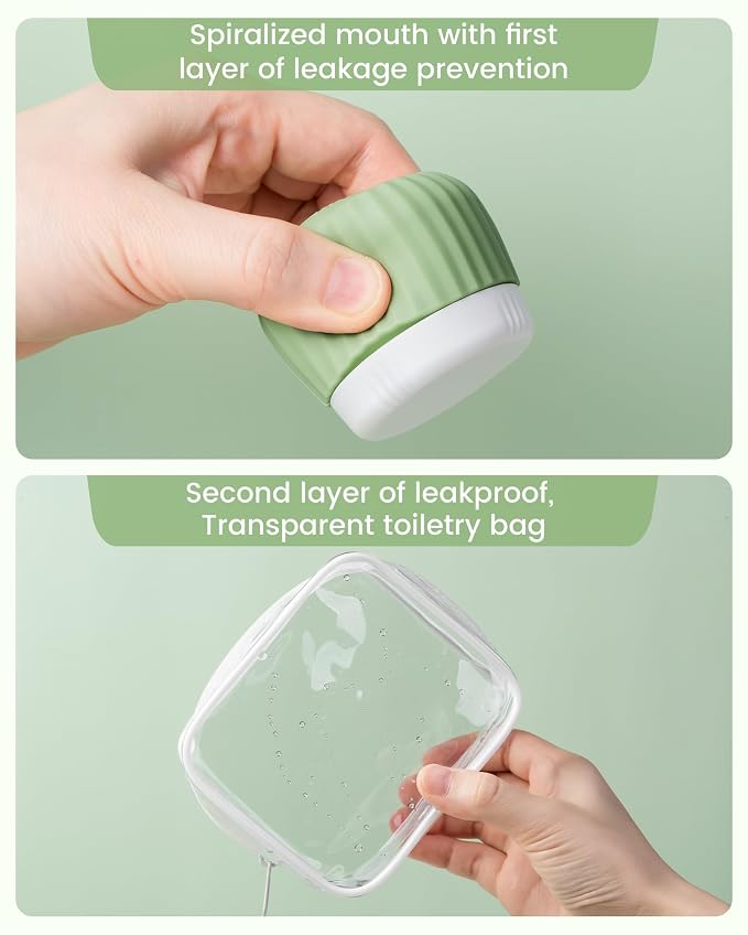 Travel Containers for Toiletries 4 Pack, TSA Approved Travel Size Toiletries - Image 8