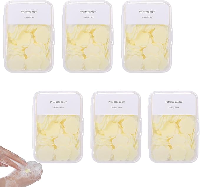 600PCS Portable Mini Soap Sheets – Scented Disposable Hand Washing Paper by Unknown