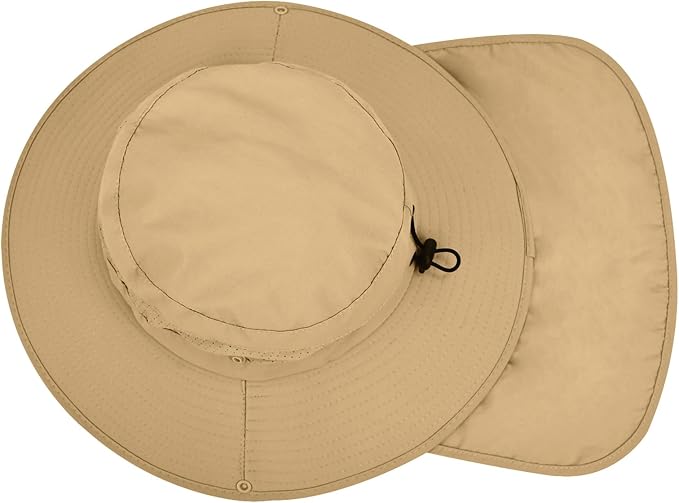 Sun Hats for Men Women, UPF50+ Protection Safari Hat, Wide Brim Fishing Hat - Image 4