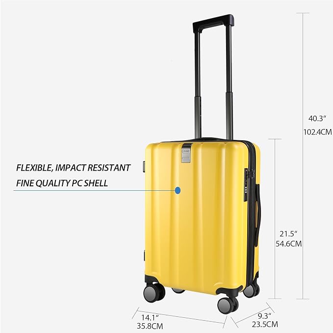 KROSER Hardside Expandable Carry On Luggage - Image 2