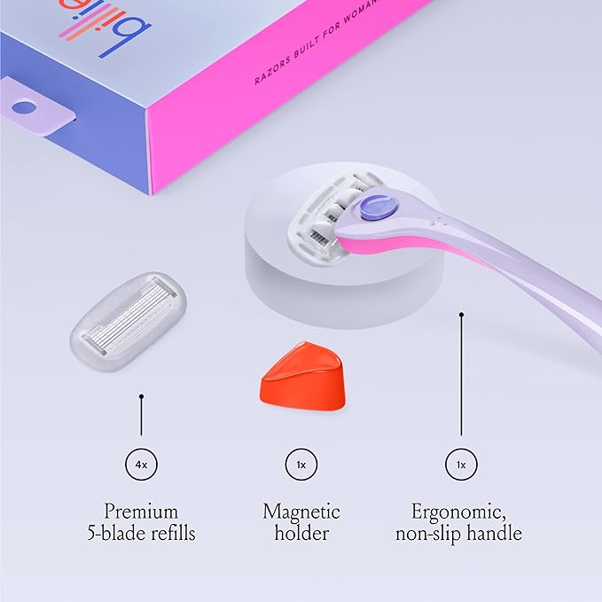 Billie Razors for Women Shave Kit – Women’s Razor + 4 x 5-Blade Razor Refills + - Image 4