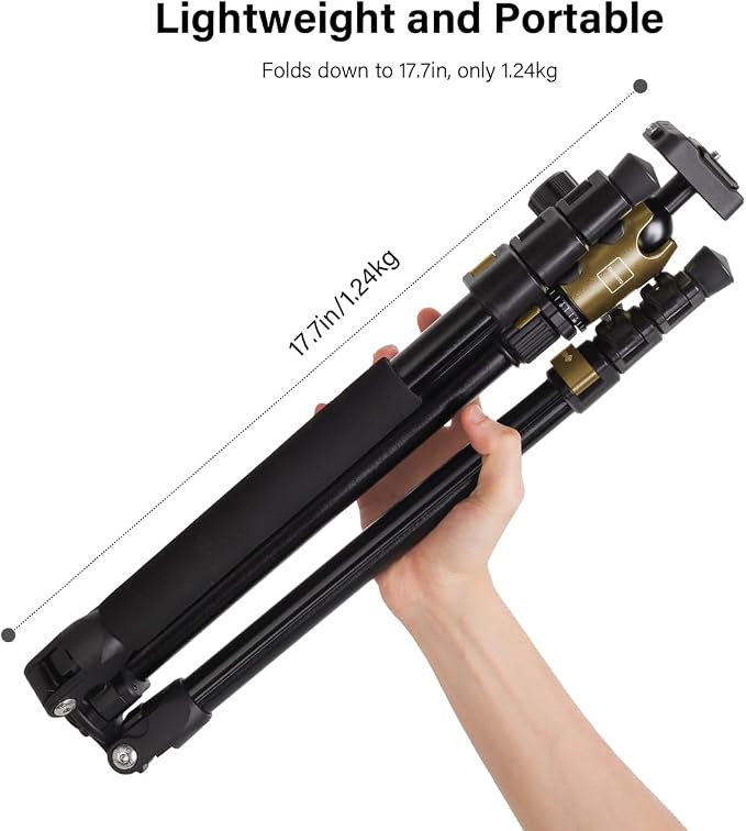 Geekoto 73-Inch Camera Tripod - Image 4