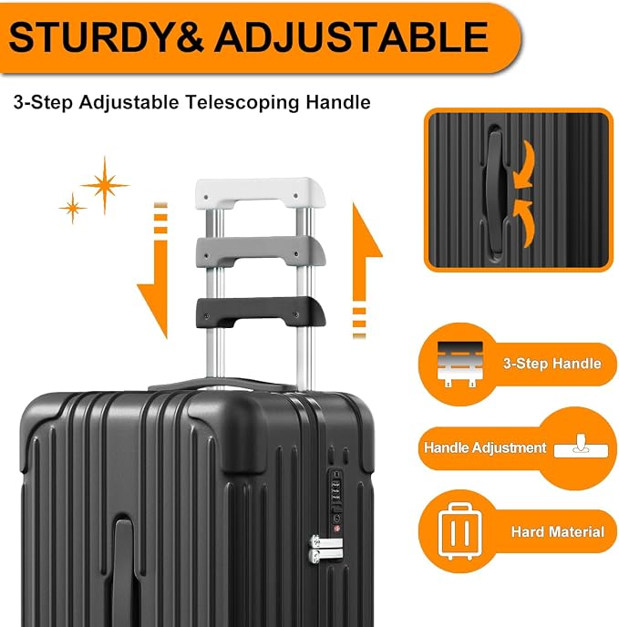 Krute Carry on Luggage PC+ABS Suitcases - Image 5