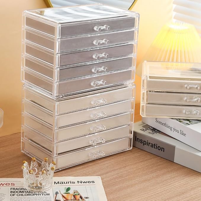 5 Drawers Necklace Organizer Storage, Tray - Image 7