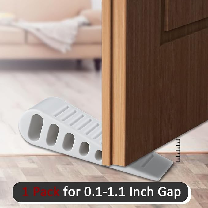 JQK Rubber Door Stopper Wedge, Wooden Floor, DSB61-WH-P3 - Image 7