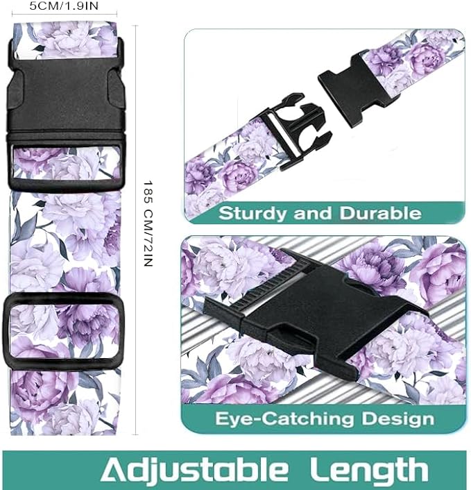 Luggage Straps for Suitcases Travel Belt Accessories, Cute Suitcase Strap - Image 5
