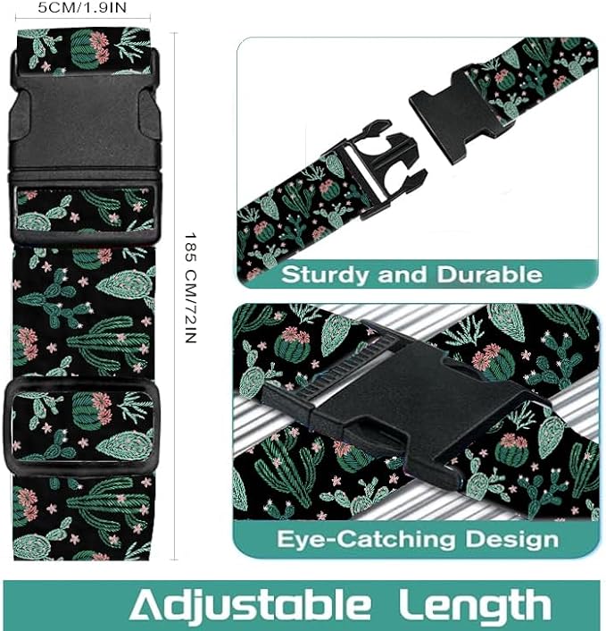 Luggage Straps for Suitcases Travel Belt Accessories, Cute Suitcase Strap - Image 5