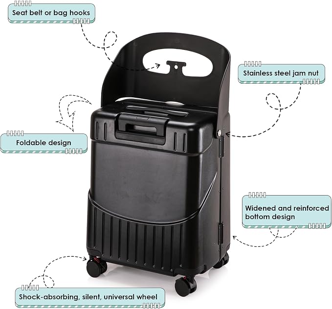 24" Ride-On CHECKED Luggage - Image 3