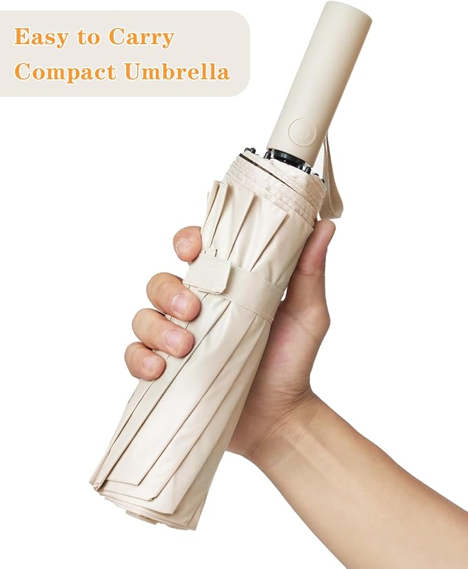 Large Double-Ribs Umbrella Automatic Folding Umbrella - Image 3