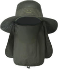 Sun Hats for Men Women Fishing Hat UPF 50+ Breathable Wide Brim Summer UV by Rosoz