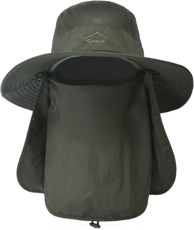 Sun Hats for Men Women Fishing Hat UPF 50+ Breathable Wide Brim Summer UV by Rosoz