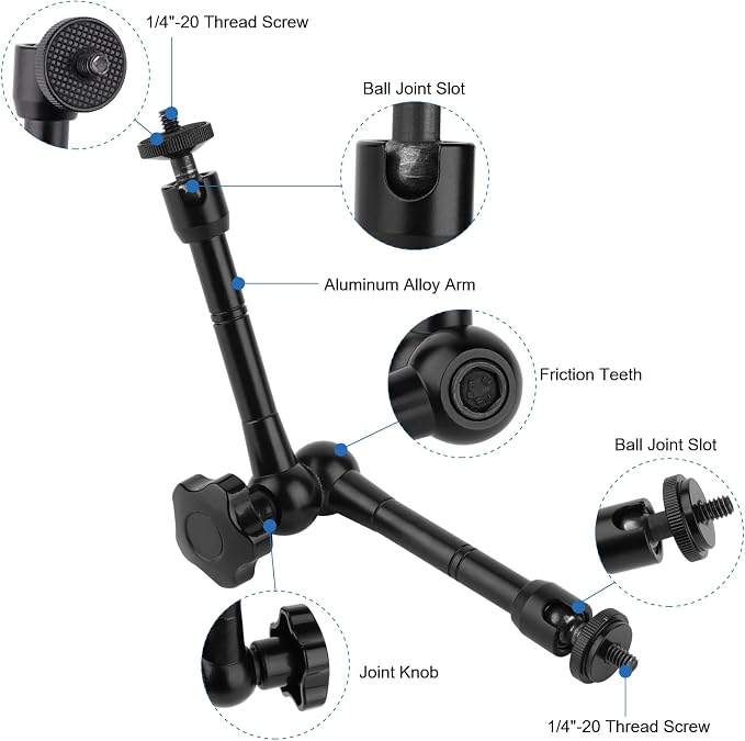 Magnetic Camera Mount for GoPro Hero/Insta 360 / DJI OSMO/AKASO Action Camera - Image 5