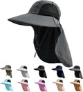 Sun Hat for Men Women with Neck Flap, UPF 50+ UV Protective Hiking Fishing Hats by ZOORON