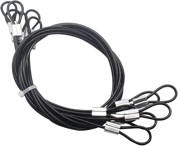 6 pcs 39 inch 3mm Thickness Stainless Steel Wire Cable by Bytiyar