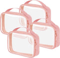TSA Approved Travel Toiletry Bag, 4 Pack Clear Makeup Bags by FAYORORY