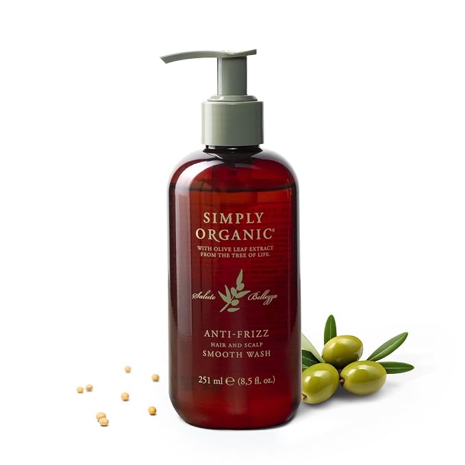 SIMPLY ORGANIC Frizz Control Hair Shampoo Scalp Wash Made in Italy, All Natural by SIMPLYORGANIC