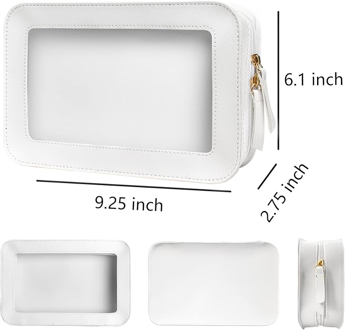 Clear Makeup Bag Small, TSA Approved Portable Toiletry Bag - Image 6