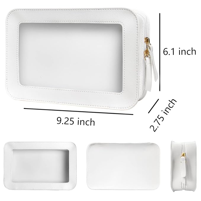 LETGO Clear Makeup Bags, TSA Approved Toiletry Bag - Image 2