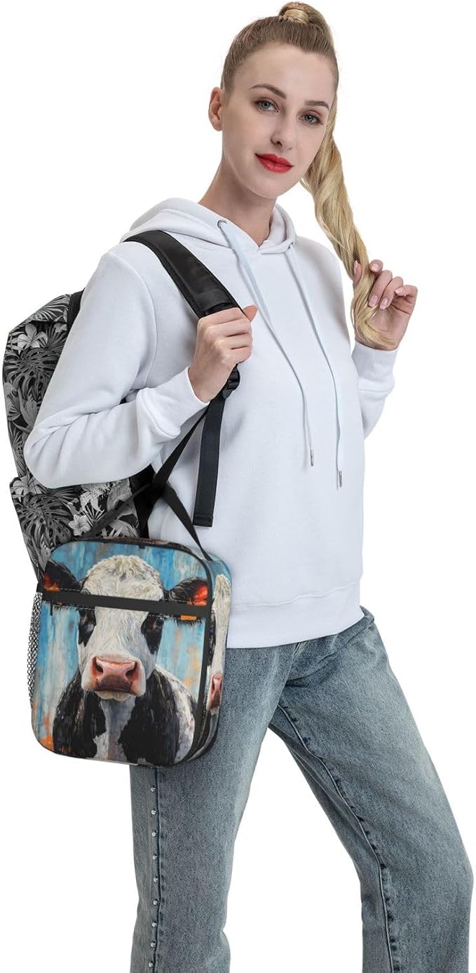 Cow Lunch Box for Kids Aldults, Realistic Animal Reusable Thermal Insulation - Image 7