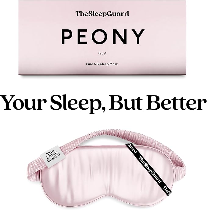 Pure Silk Sleep Mask Light Blocking Travel Essentials. Eye Masks - Image 6
