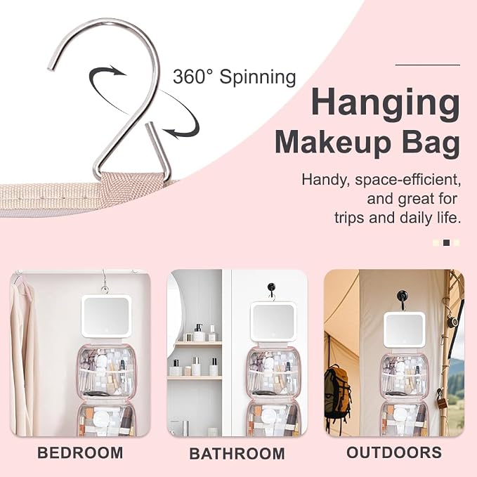Glint&Glide Travel Makeup Bag - Image 4