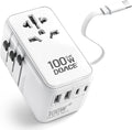 DOACE Universal Travel Adapter, 100W GaN 3.0 International Power Adapter by DOACE