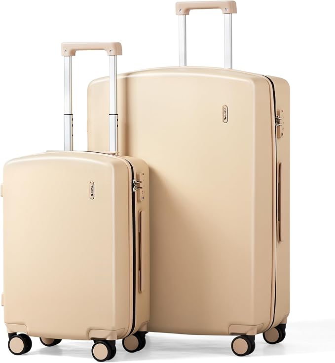 Hanke Hard Shell Luggage Sets 2 Pieces, Carry On and Checked Luggage Sets by Hanke