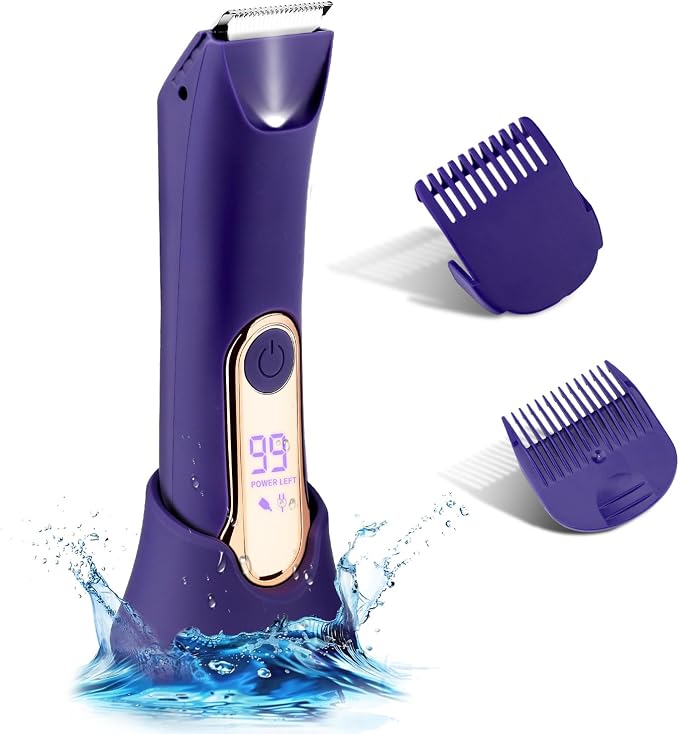 Bikini Trimmer for Women, Wet/Dry Personal Pubic Hair Trimmer Womens Electric by RESUXI