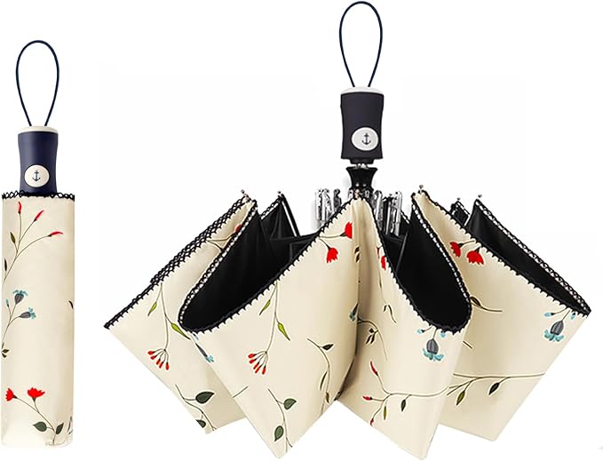 Cuby UV Sun Umbrella Compact Folding Umbrella lightweight Portable Manual by CUBY