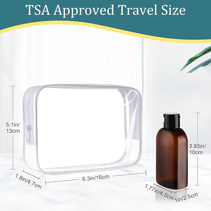 Cosywell Travel Shampoo Bottles 4pcs 3.4oz TSA Approved Travel Size Bottles - Image 2