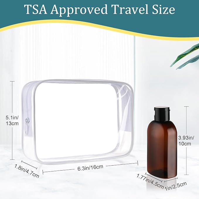 Cosywell Travel Bottles for Toiletries 4pcs 3.4oz Travel Shampoo and - Image 2