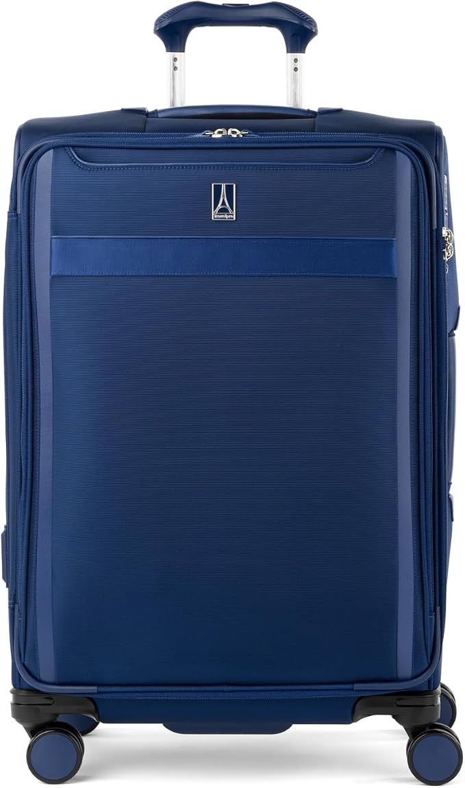 Travelpro VersaPack+ Lightweight Softside Expandable Checked Luggage, 8 Spinner by Travelpro