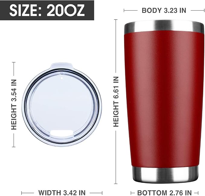 20oz Tumbler Bulk Stainless Steel Vacuum Insulated Tumblers - Image 2