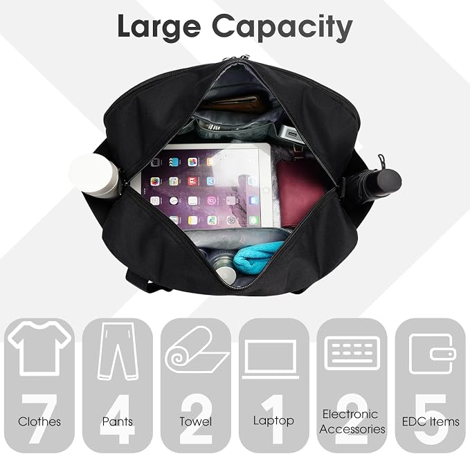 Narwey 18" Carry on Bag with Laptop Compartment 14 Inch Travel Duffel Bag - Image 4