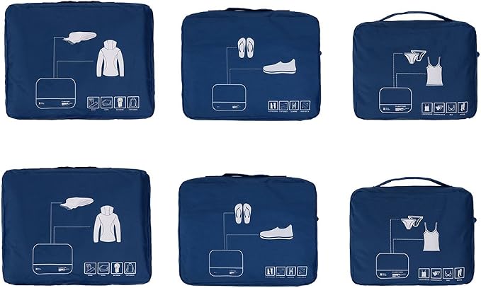 Packing Cubes Set Travel Luggage Organizers Suitcase Lightweight Accessories - Image 3