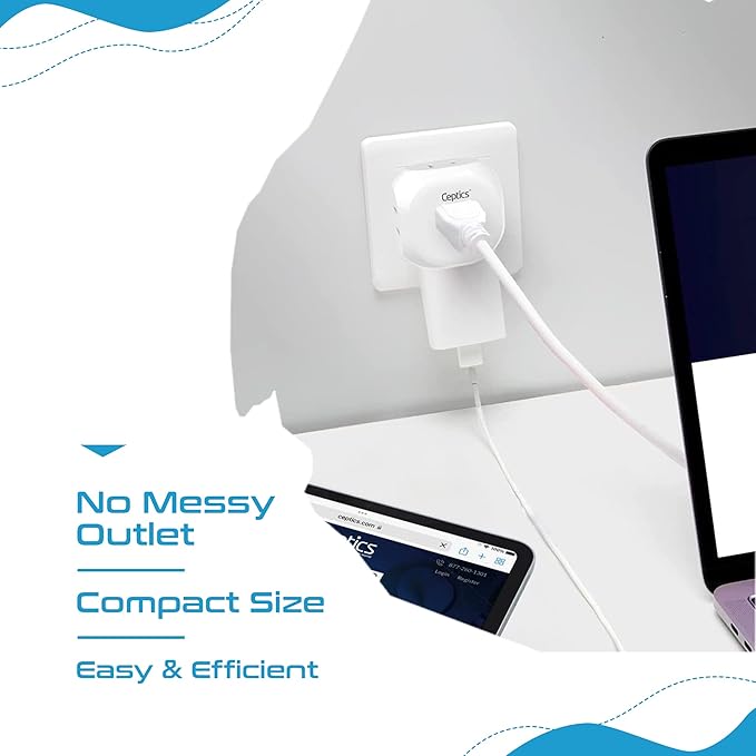 Ceptics US to UK Plug Adapter UK, Ireland Power Adapter Charger 4 Input - Image 7