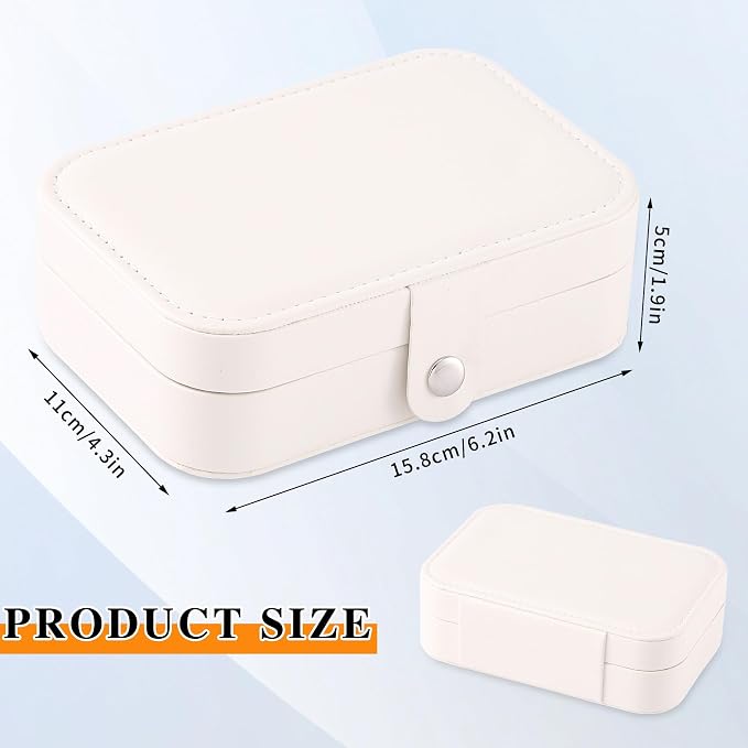 Travel Jewelry Box, PU leather Small Jewelry Organizer - Image 6