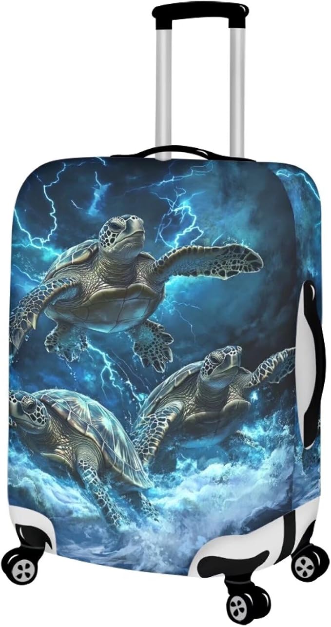 Sea Turtle Suitcase Cover Fits 30-32 Inch Luggage - Image 2
