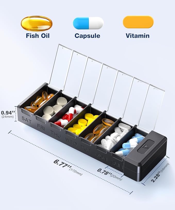 HEIYING 7 Days Pill Organizer - Image 6