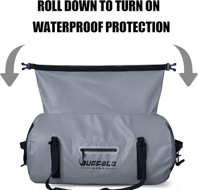 Buffalo Gear Waterproof Duffle Bag 40L 60L 80L Roll-top Dry Bag Heavy Duty - Image 4